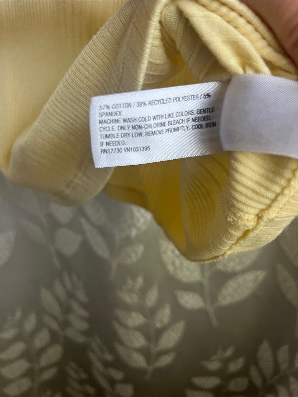 Universal Thread Short-Sleeve Ribbed Crew Tee - Light Yellow - Picture 3 of 4